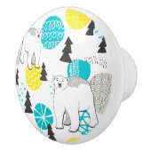 Bouton De Porte En Céramique Ours polaire (Droite)