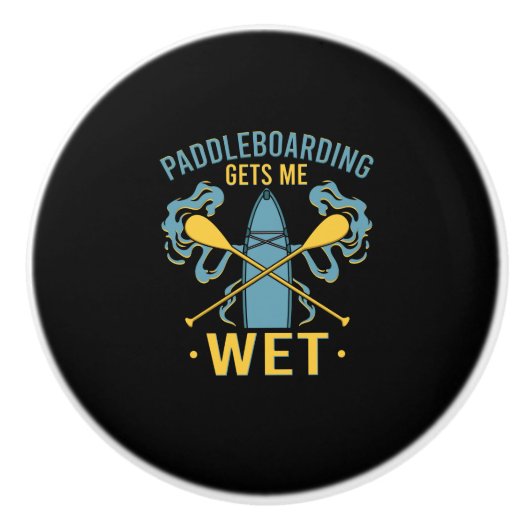 Bouton De Porte En Céramique Paddleboard (Devant)
