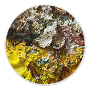 Bouton De Porte En Céramique Palette de l'artiste #1