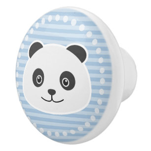 Bouton De Porte En Céramique Panda