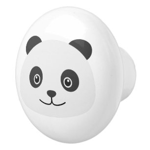 Bouton De Porte En Céramique Panda
