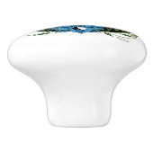 Bouton De Porte En Céramique Panda Bear Lotus (Côté)