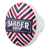 Bouton De Porte En Céramique Panneau Barbershop (Droite)