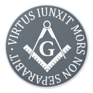 Bouton De Porte En Céramique Panneau franc-maçonnerie