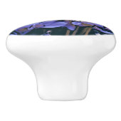 Bouton De Porte En Céramique Papillon bleu (Côté)