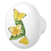 Bouton De Porte En Céramique Papillon Colias Statira (Droite)