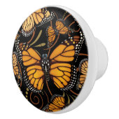 Bouton De Porte En Céramique Papillon de monarque (Droite)