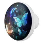 Bouton De Porte En Céramique Papillon de nuit (Droite)