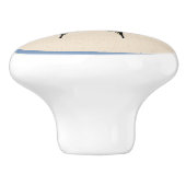 Bouton De Porte En Céramique Papillon Southwestern jaune Swallowtail (Côté)