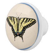 Bouton De Porte En Céramique Papillon Southwestern jaune Swallowtail (Droite)