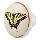 Bouton De Porte En Céramique Papillon Southwestern jaune Swallowtail (Droite)