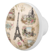 Bouton De Porte En Céramique Paris vintage (Droite)