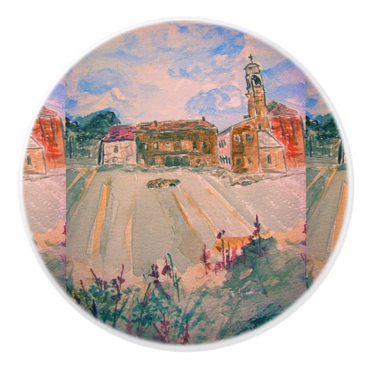 Bouton De Porte En Céramique parme italie (Devant)