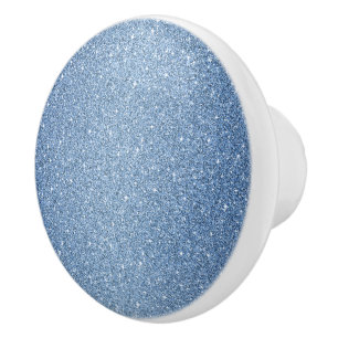 Bouton De Porte En Céramique Parties scintillant Knob-Blue Faux en armoire céra