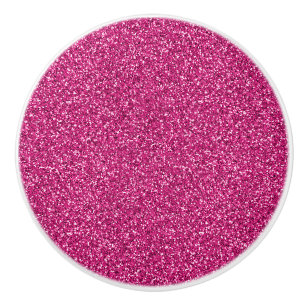 Bouton De Porte En Céramique Parties scintillant rose pâle