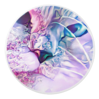 Bouton De Porte En Céramique Pastel Cat Dreamscape