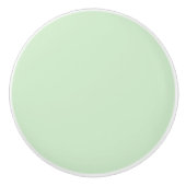 Bouton De Porte En Céramique Pastel Pistachio couleur solide | Classique | Élég (Devant)