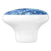 Bouton De Porte En Céramique Patters d'Ocean Blue Abstract (Côté)