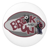 Bouton De Porte En Céramique Pause et exécution (Devant)