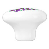 Bouton De Porte En Céramique Peacock Design Personalised (Côté)