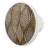 Bouton De Porte En Céramique Peau de serpent stylisée (Droite)