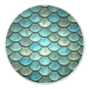 Bouton De Porte En Céramique Peau de sirène