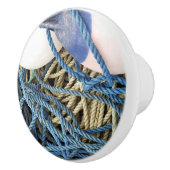 BOUTON DE PORTE EN CÉRAMIQUE PÊCHE (Droite)