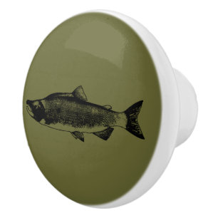 Bouton De Porte En Céramique Pêche au combat