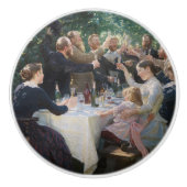Bouton De Porte En Céramique Peder Severin Kroyer - Hip, Hip, Hurrah ! (Devant)