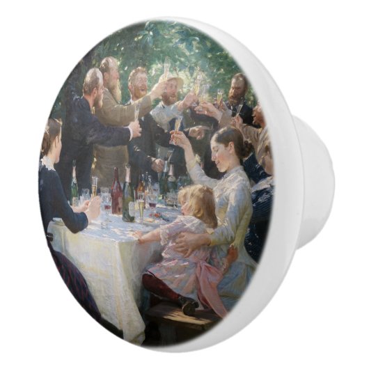 Bouton De Porte En Céramique Peder Severin Kroyer - Hip, Hip, Hurrah ! (Droite)