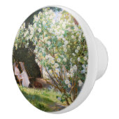 Bouton De Porte En Céramique Peder Severin Kroyer - Roses (Droite)