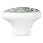 BOUTON DE PORTE EN CÉRAMIQUE PEINTURE DE PEELING ANCIENNE (Côté)