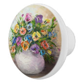 Bouton De Porte En Céramique Peintures florales Ceramic Knots (Droite)