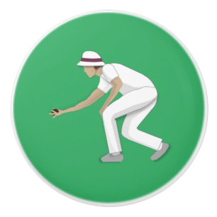 Bouton De Porte En Céramique Pelouse Bowls