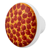 Bouton De Porte En Céramique Pepperoni Pizza (Droite)