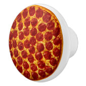 Bouton De Porte En Céramique Pepperoni Pizza (Droite)
