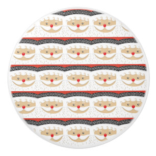 Bouton De Porte En Céramique Père Noël 026
