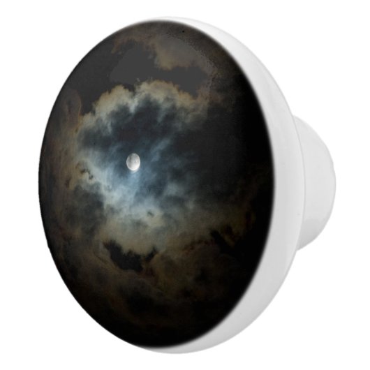 Bouton De Porte En Céramique perle de minuit (Droite)