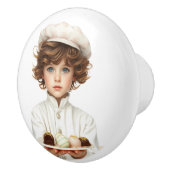 Bouton De Porte En Céramique Petit garçon invitations U pour delux choco (Droite)