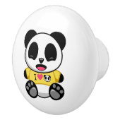 Bouton De Porte En Céramique Petit Panda (Droite)