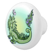 Bouton De Porte En Céramique petit Rosemary Dragon (Droite)