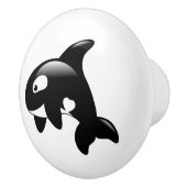 Bouton De Porte En Céramique Petite baleine d'Orca (Droite)