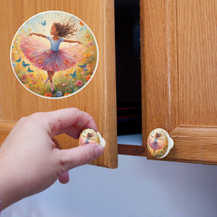 Bouton De Porte En Céramique Petite Ballerina