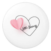 Bouton De Porte En Céramique "Petite princesse" (Devant)