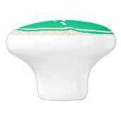 Bouton De Porte En Céramique Petites brindilles d'eau de mer (Côté)