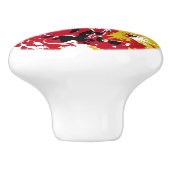 BOUTON DE PORTE EN CÉRAMIQUE PETUNIAS (Côté)