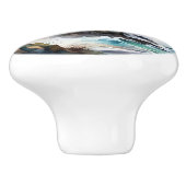 Bouton De Porte En Céramique Phare aquarelle (Côté)