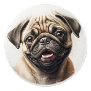 Bouton De Porte En Céramique Photo personnalisée de chien Créez votre propre ph