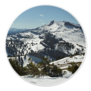 Bouton De Porte En Céramique Pics neigeux du Grand Teton