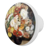 Bouton De Porte En Céramique Pierre-Auguste Renoir Bouquet de Chrysanthèmes (Droite)